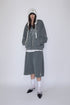 Mayte × Cycle ECHO STAR WASHED HALF PANTS -GRAYISH BLUE-